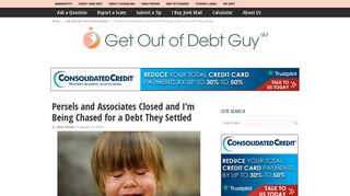 Persels and Associates Closed and I'm Being Chased for a Debt They ...