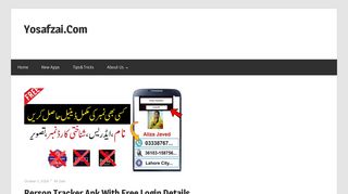 Person Tracker Apk With Free Login Details - YosafZai.Com