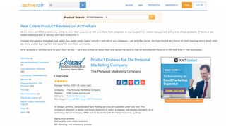 The Personal Marketing Company reviews on ActiveRain