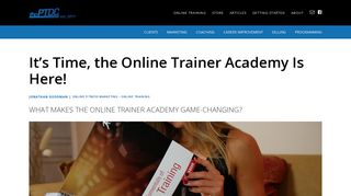 It's Time, the Online Trainer Academy Is Here! | The PTDC