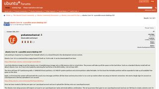 ubuntu Core 16 - a possible secure desktop OS? - Ubuntu Forums