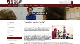 Personalized Learning Plan (PLP) | Davidson Academy School for Gifted