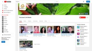 Personal Life Media - YouTube