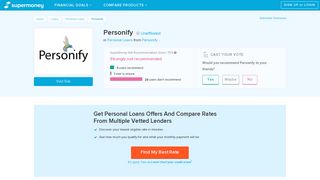 Personify Reviews - Personal Loans - SuperMoney