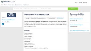 Work at Personnel Placements LLC | CareerBuilder