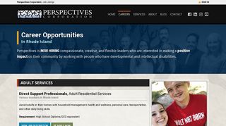 Jobs in Rhode Island | Human Services - Perspectives Corporation