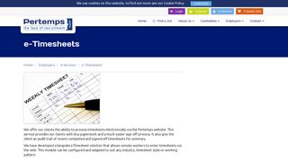 e-Timesheets| Candidate Tools | Pertemps