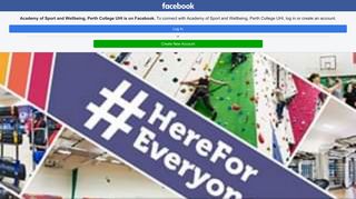 Academy of Sport and Wellbeing, Perth College UHI - Home | Facebook
