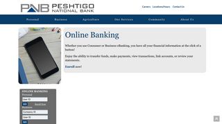 Online Banking - Peshtigo National Bank