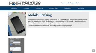 Mobile Banking - Peshtigo National Bank