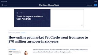 How online pet market Pet Circle went from zero to $70 million ...