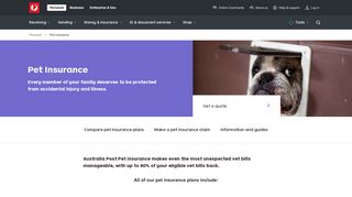 Pet Insurance - Australia Post