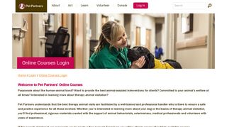 Online Courses Login | Pet Partners