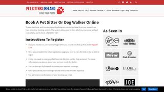 Book A Pet Sitter | Dog Walker | Cat Sitter - Pet Sitters Ireland