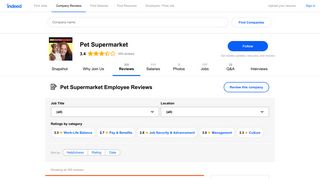 Pet Supermarket Pay & Benefits reviews - Indeed