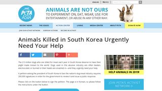 URGENT: Animals Killed in South Korea Need Your Help! - PETA Asia
