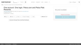One account. One login. Petco.com and Petco Pals Rewards. | Shop ...
