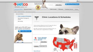 Clinic Locations & Schedules - VETCO Clinics