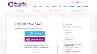 For Peter Mac staff | Peter MacCallum Cancer Centre