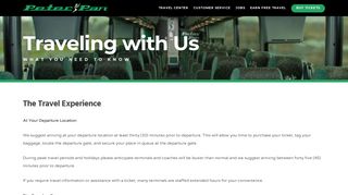 Traveling with Us | Peter Pan Bus Lines