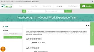 Peterborough City Council Work Experience Team | Peterborough ...