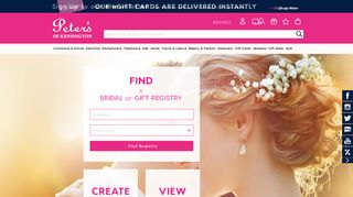 Bridal & Gift Registry | Peter's of Kensington