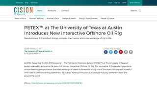 PETEX™ at The University of Texas at Austin Introduces New ...
