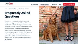 Frequently Asked Questions | PetFirst