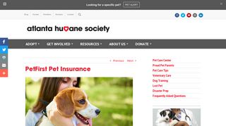 PetFirst Pet Insurance - Atlanta Humane Society