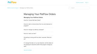 Managing Your PetFlow Orders – PetFlow Customer Support
