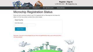 Check Your Pet's Microchip Registration Status | petkey™