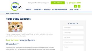 Your Petly Account - SRVC - Shackleford Road Veterinary Clinic