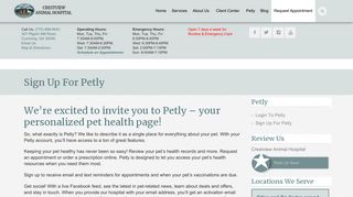 Sign Up For Petly - Crestview Animal Hospital
