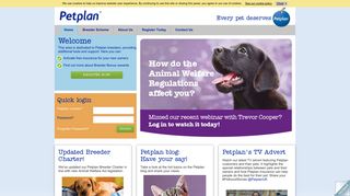 Petplan - Breeder website