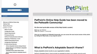 PetPoint Online Help - How to Setup PetPoint's Adoptable Search I ...
