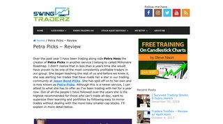 Petra Picks - Review | SwingTraderZ