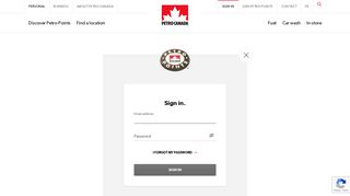 Petro-Points Login or Sign in | Petro-Canada