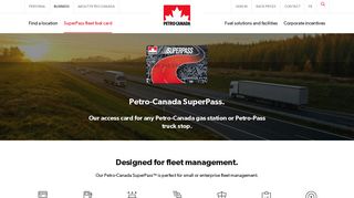 SuperPass Fleet fuel card | Petro-Canada