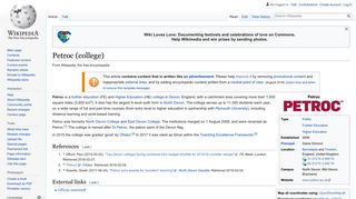 Petroc (college) - Wikipedia