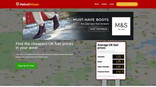 PetrolPrices.com - Compare UK Petrol & Diesel Fuel Prices For Free
