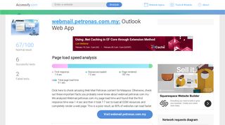 Access webmail.petronas.com.my. Outlook Web App