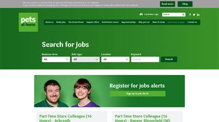 Search jobs & apply | Pets at Home Jobs & Careers