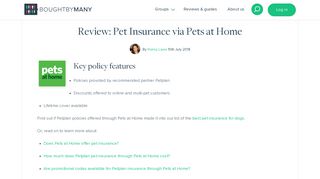 Review: Pet Insurance via Pets at Home - Bought By Many