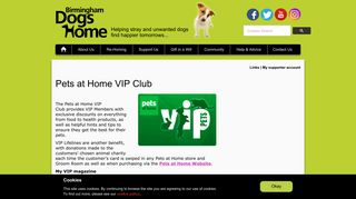 Pets at Home VIP Club - Birmingham Dogs Home
