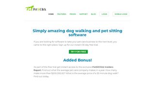PetSitClick: Dog Walking and Pet Sitting Software