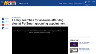 Dog dies at PetSmart grooming appointment - WTVD