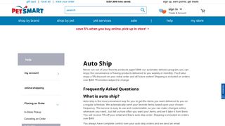Auto ship | PetSmart