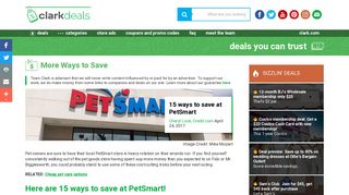 15 ways to save at PetSmart | Clark Deals