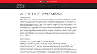 2017 Petsmart Offer Details – Purina Pro Plan