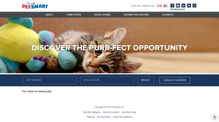 Saved Jobs - PetSmart Careers